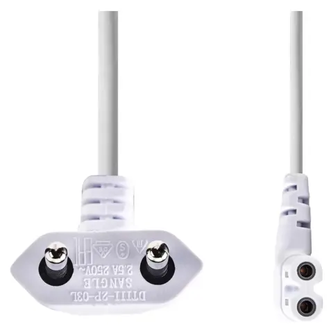 NEDIS 230V Piskóta Táp Fehér 2m CEGL11055WT20