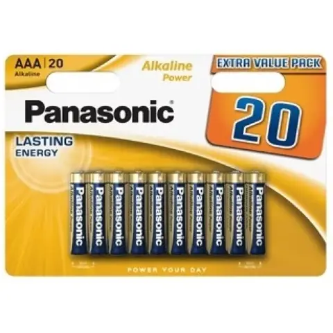 PANASONIC Alkaline power mikro ceruza elem (AAA) 10+10db