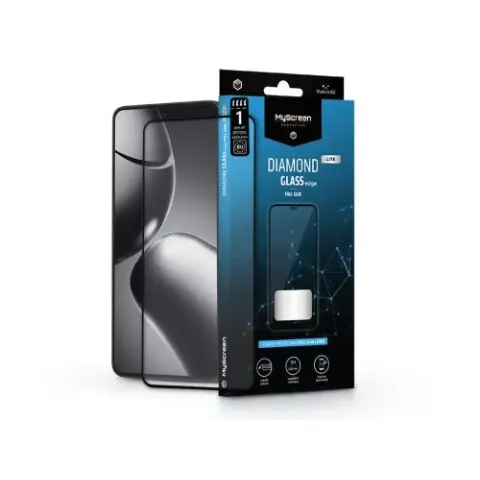 MYSCREEN Diamond Glass Lite Edge 2.5D képernyővédő Xiaomi 14T/14T Pro fekete