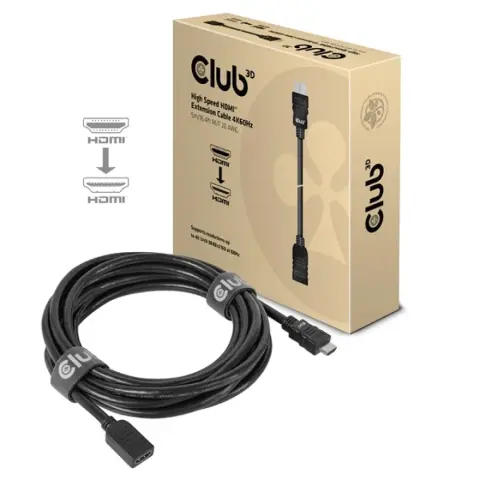 CLUB3D HDMI 2.0 Hosszabbító Fekete 5m CAC-1325