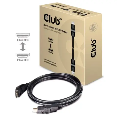 CLUB3D HDMI 2.0 Összekötő Fekete 2m CAC-1360