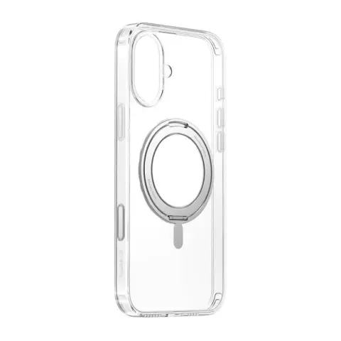 BASEUS SkyRing 360° Magnetic zadnji ovitek z obročastim držalom iPhone 16 prozoren