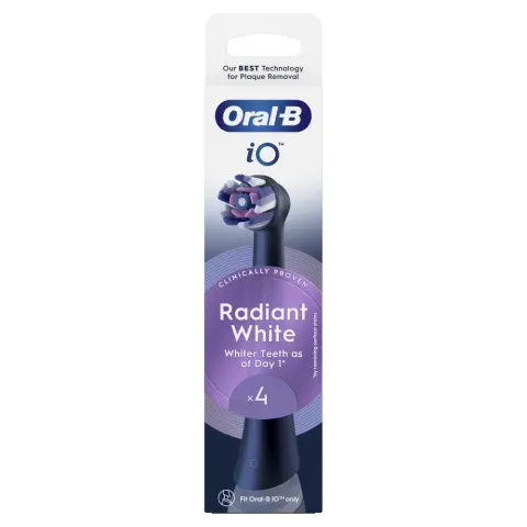 ORAL-B iO Radiant Elektromos fogkefe fej 4db fekete