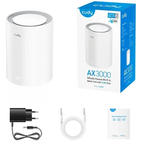 CUDY M3000 AX3000 Mesh WiFi rendszer V2 1 db