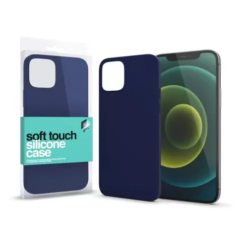 XPRO Soft Touch Slim silicone case Apple iPhone 16e dark blue