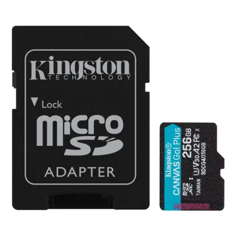 KINGSTON Canvas Go! Plus 256GB MicroSDXC 160 MB/s SDCG4/256GB