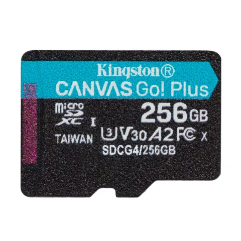 KINGSTON Canvas Go! Plus 256GB MicroSDXC 160 MB/s SDCG4/256GBSP
