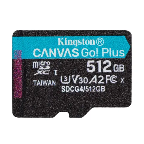 KINGSTON Canvas Go! Plus 512GB MicroSDXC 160 MB/s SDCG4/512GBSP