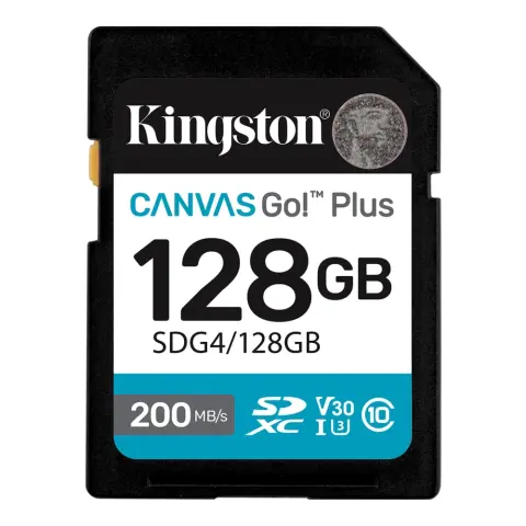 KINGSTON Canvas Go! Plus 128GB SDXC 100 MB/s SDG4/128GB