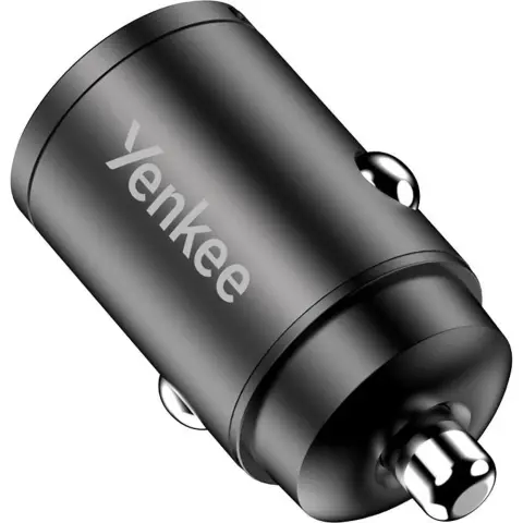 YENKEE YAC CAR 02 auto punjač 1xUSB -1xUSB-C crni