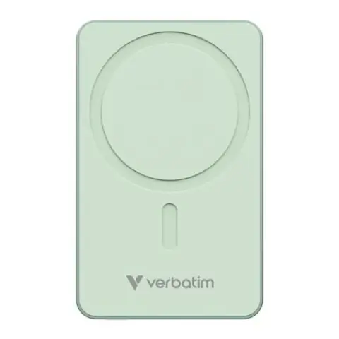 VERBATIM Charge n Go Essential bežična magnetska powerbank baterija 10000mAh zelena