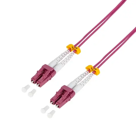 LOGILINK Fiber Optic LC Összekötő Lila 10m FP4LC10