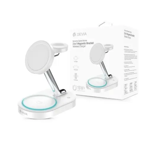 DEVIA Extreme Speed 3in1 Qi vezeték nélküli töltő 15W fehér