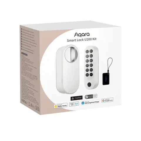 AQARA U200 Smart Lock utólag felszerelhető zárbetét Matter kompatibilis fehér