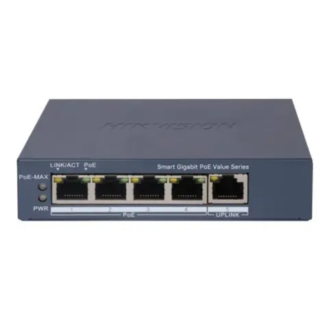 HIKVISION DS-3E1505P-EI/M 4 Port Gigabit Smart POE Switch