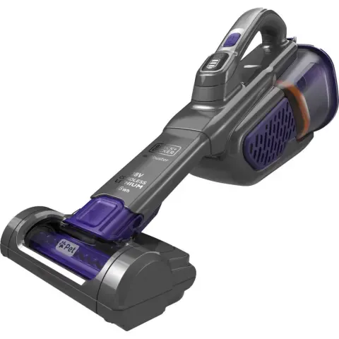 BLACK AND DECKER BHHV520BFP-QW Porszívó Akkumulátoros működtetés Fekete/lila
