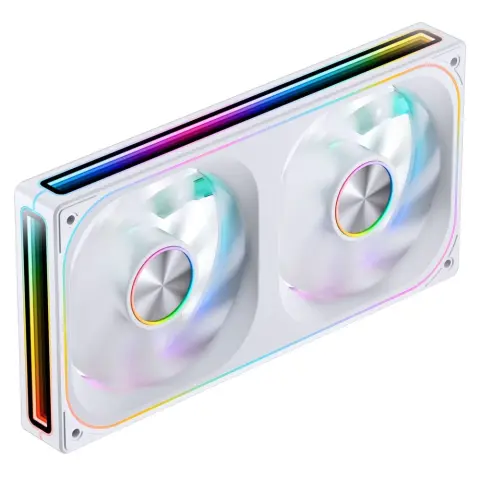 JONSBO ZA-240W Infinity Mirror ARGB PWM dual fan module white