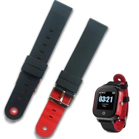 KIDSAFE Smart óraszíj piros-fekete