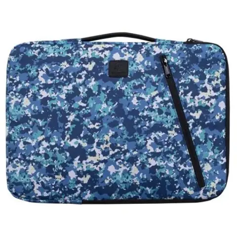 EXACOMPTA Notebooktasche 15-16" blau gemustert