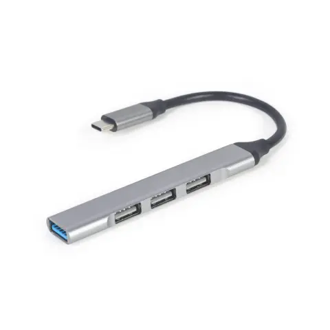 GEMBIRD USB Type-C 4-port USB hub ezüst