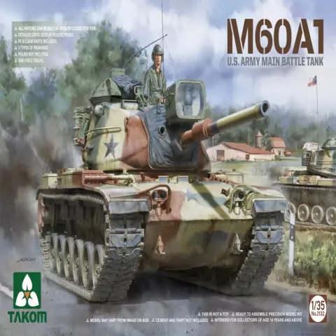 TAKOM 1/35 M60A1 amerikai harci tank modell