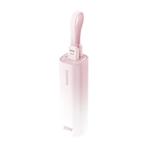 ROMOSS PSC05C Mini PowerBank 5000mAh 10.5W rózsaszín