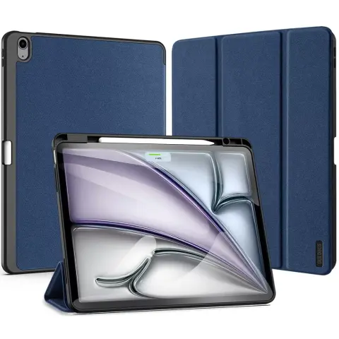 DUX DUCIS Domo Smart Case mappa tok érintőceruza tartó Apple iPad Pro 11 (2024) sötétkék