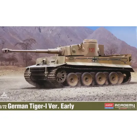 ACADEMY HOBBY MODELL KITS 1/72 Tiger-I német tank modell korai változat