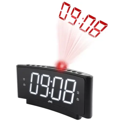 JVC RAE314B ceas deșteptător negru