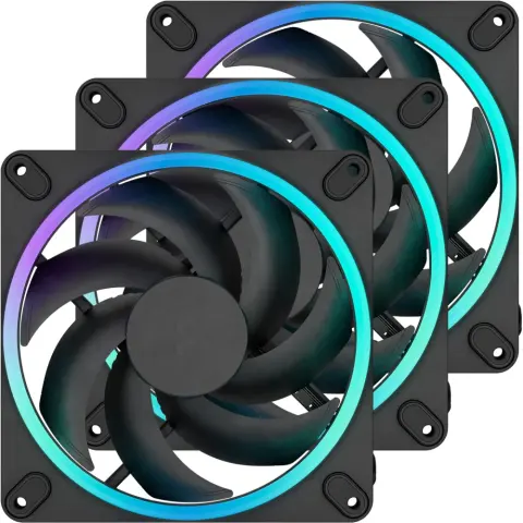 FRACTAL DESIGN Momentum 14 RGB 3-teiliges Set schwarz
