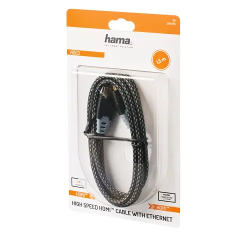HAMA HDMI 2.1 Összekötő Fekete 1.5m 205445