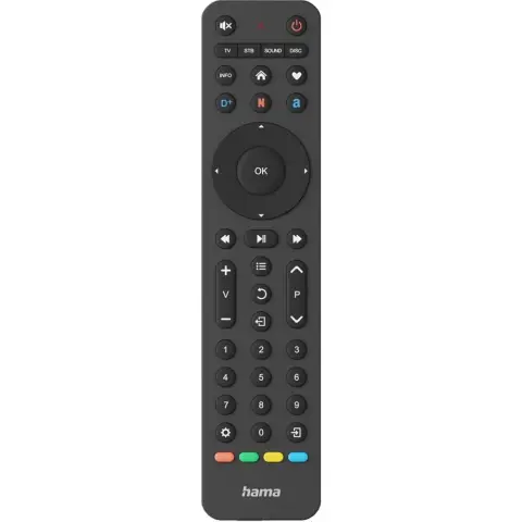 HAMA 00221053 Universal TV remote control infrared for 4 devices