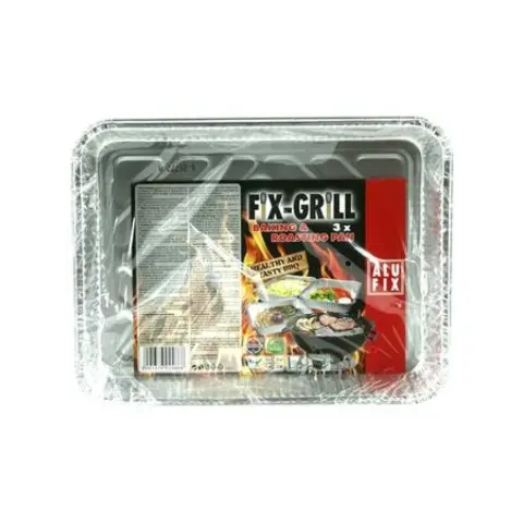 ALUFIX TROPFKUNINEW aluminum grill tray 22.5x17 cm 3 pcs