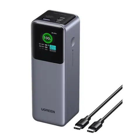 UGREEN Nexode Powerbank 25000mAh 200W sivi