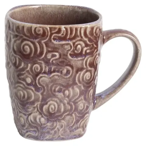 IRIS QX 171216 ceramic mug 400ml floral purple