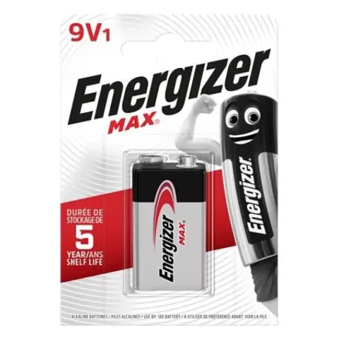 ENERGIZER Max 9 voltos elem (E) 1db