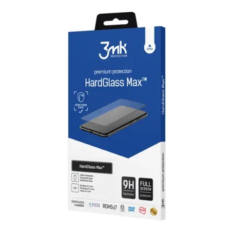 3MK iPhone 16 Pro 3MK HARD GLASS MAX képernyővédő üveg 3D 9H FEKETE
