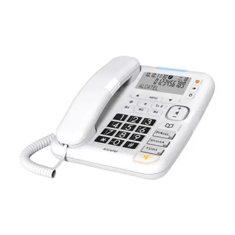 ALCATEL TMAX70 corded telephone. extra loud ringing. WHITE