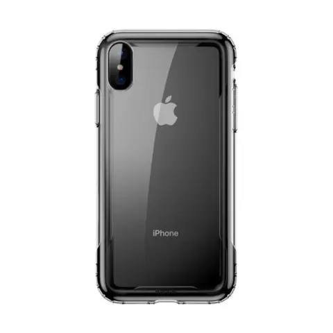 BASEUS iPhone XS Max 6.5 BASEUS szilikon telefonvédő ütésállóság légpárnás keret FEKETE