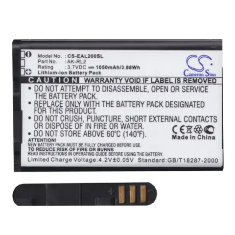 CAMERON SINO Emporia Talk Comfort CAMERON SINO Li-Ion akku 3.7V/1050mAh Emporia AK-RL2 kompatibilis FEKETE