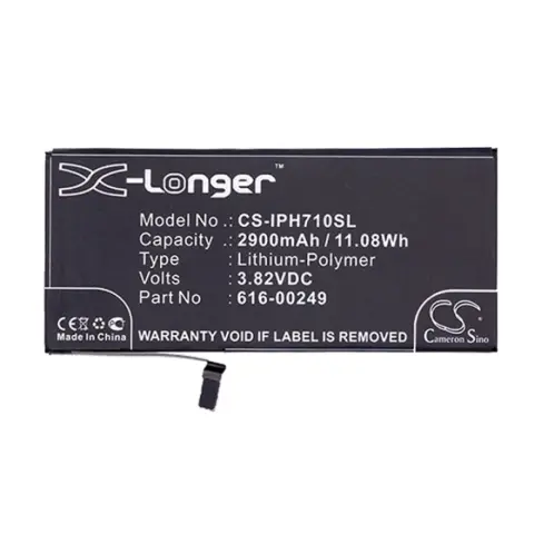 CAMERON SINO iPhone 7 Plus 5.5 CAMERON SINO Li-Polymer battery 3.82V/2900mAh Apple 616-00249 compatible BLACK