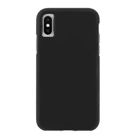 CASE-MATE iPhone XS Max 6.5 CASE-MATE TOUGH GRIP szilikon telefonvédő ütésállóság csúszásgátló keret FEKETE