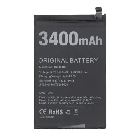 DOOGEE X90L DOOGEE battery 3400mAh LI-ION OEM