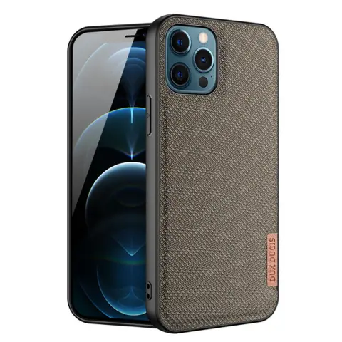 DUX DUCIS iPhone 12 Pro Max DUX DUCIS FINO szilikon telefonvédő műanyag belső rombusz FEKETE