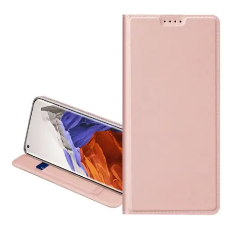 DUX DUCIS Huawei Y7 2019 DUX DUCIS SKIN PRO tok álló bőr hatású FLIP asztali tartó ROZÉARANY