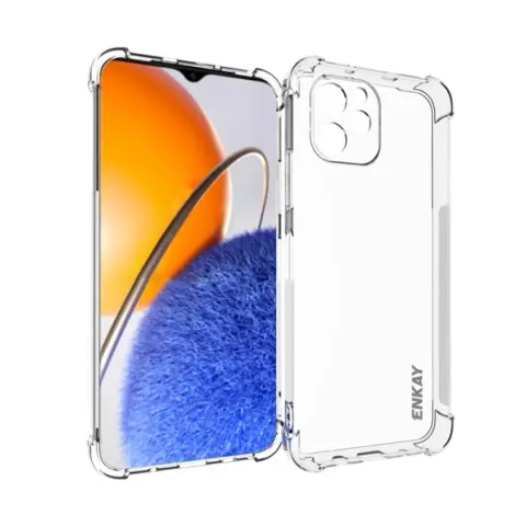 ENKAY Huawei Nova Y61 ENKAY szilikon telefonvédő ütésállóság légpárnás sarok ÁTLÁTSZÓ