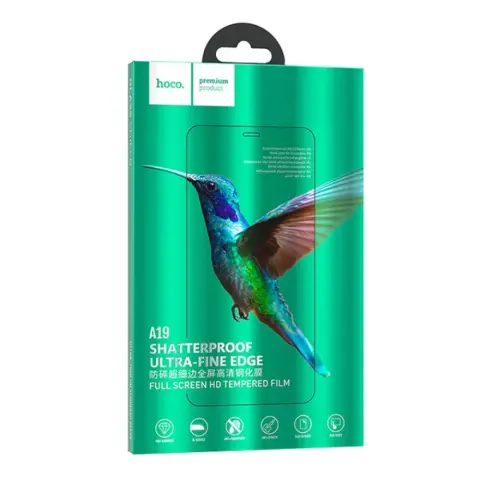 HOCO iPhone 12 Pro Max HOCO képernyővédő üveg 3D 9H FEKETE