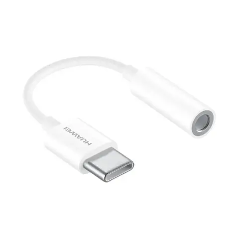 HUAWEI audió adapter kábel 3.5mm jack aljzat - Type-C FEHÉR OEM