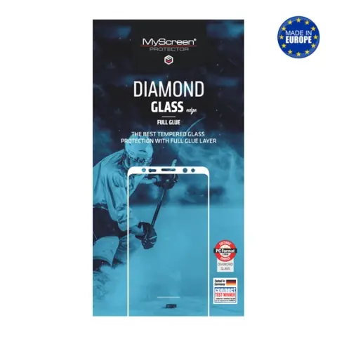 MYSCREEN iPhone 13 Pro Max MYSCREEN DIAMOND GLASS EDGE képernyővédő üveg 2.5D 9H FEKETE