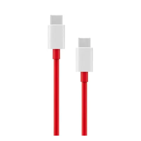 ONEPLUS WARP adatkábel Type-C - Type-C törésgátló PIROS OEM
